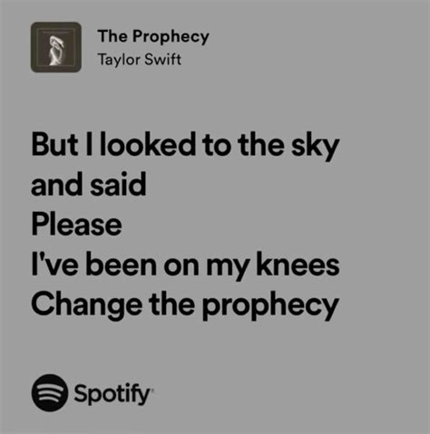 prophecy lyrics